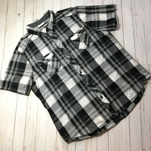 MK machine plaid top